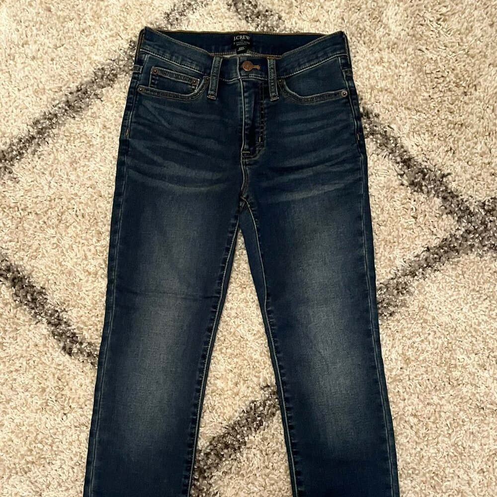 J. Crew 9" High-Rise Skinny Jeans size 25P, Inseam 24